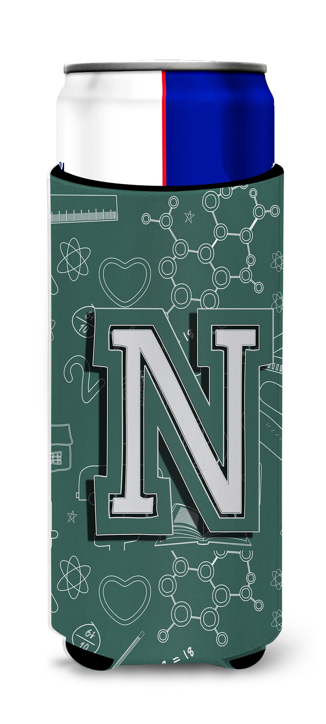 Letter N Back to School Initial Ultra Beverage Isolateurs pour canettes minces CJ2010-NMUK