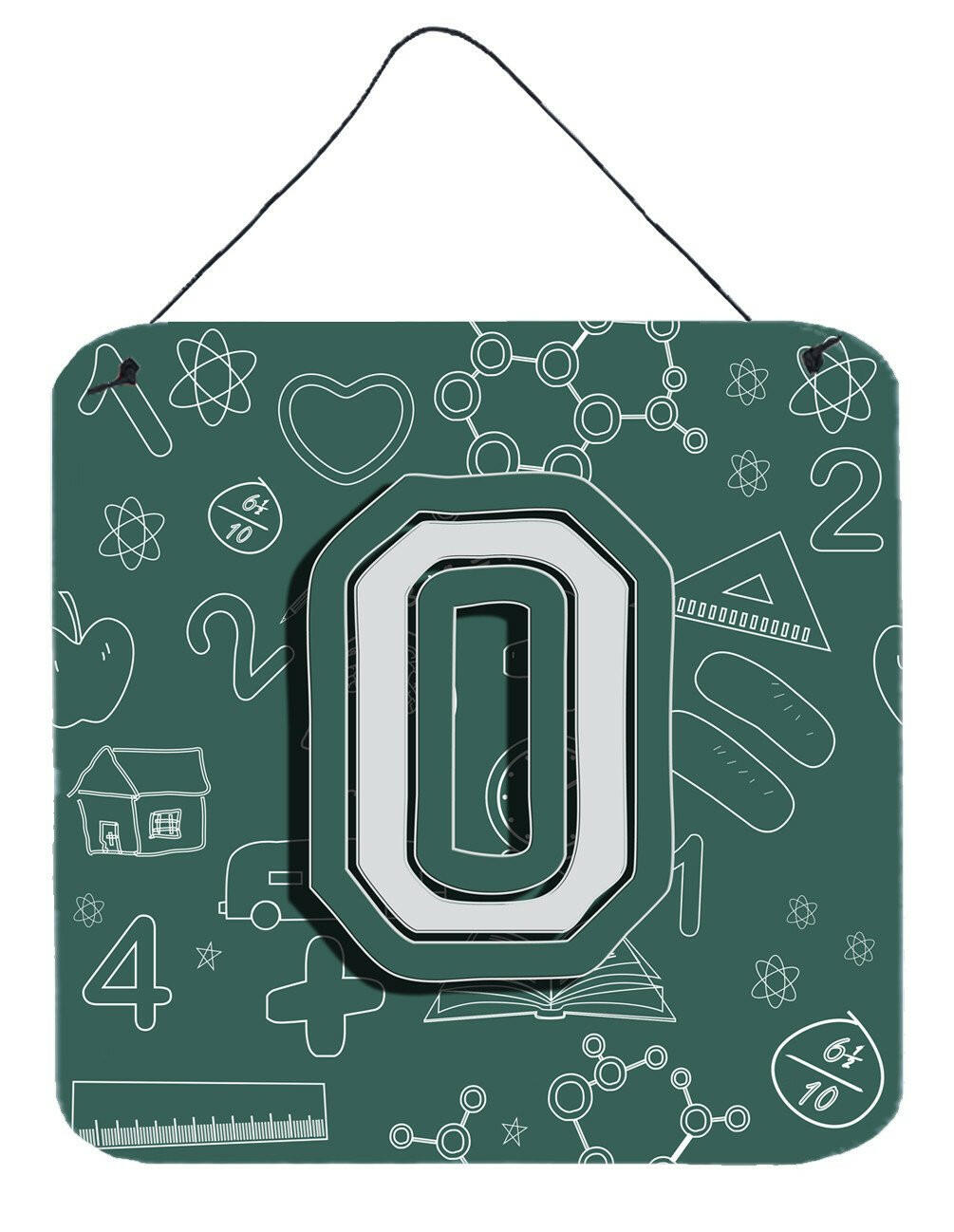 Letter O Back to School Initial Wall or Door Hanging Prints CJ2010-ODS66 by Caroline&#39;s Treasures