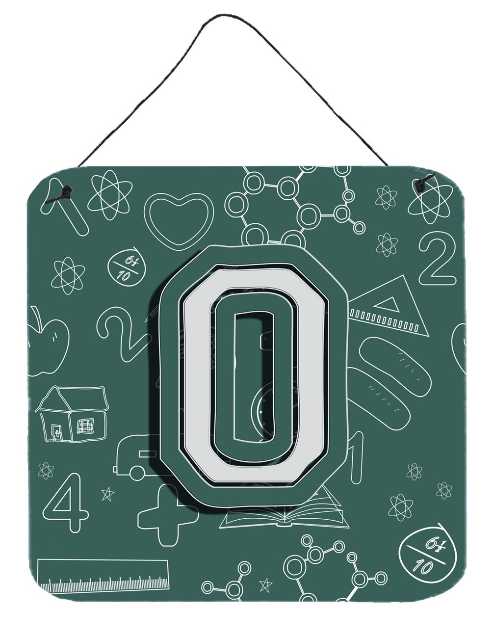 Letter O Back to School Initial Wall or Door Hanging Prints CJ2010-ODS66 by Caroline's Treasures