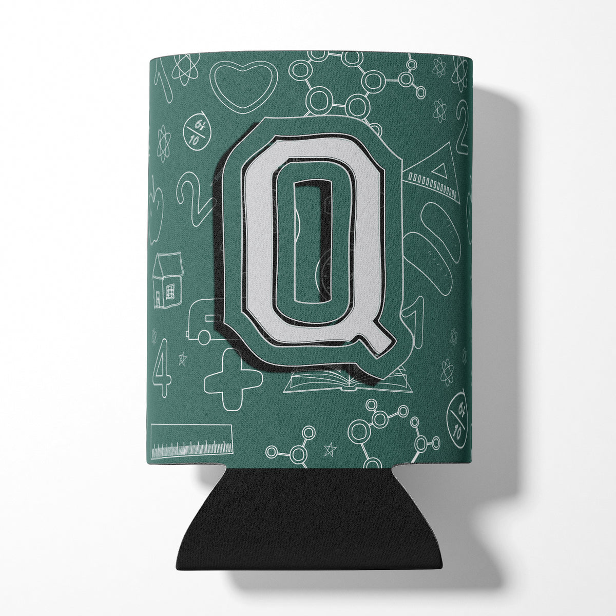 Letter Q Back to School Initial Can or Bottle Hugger CJ2010-QCC