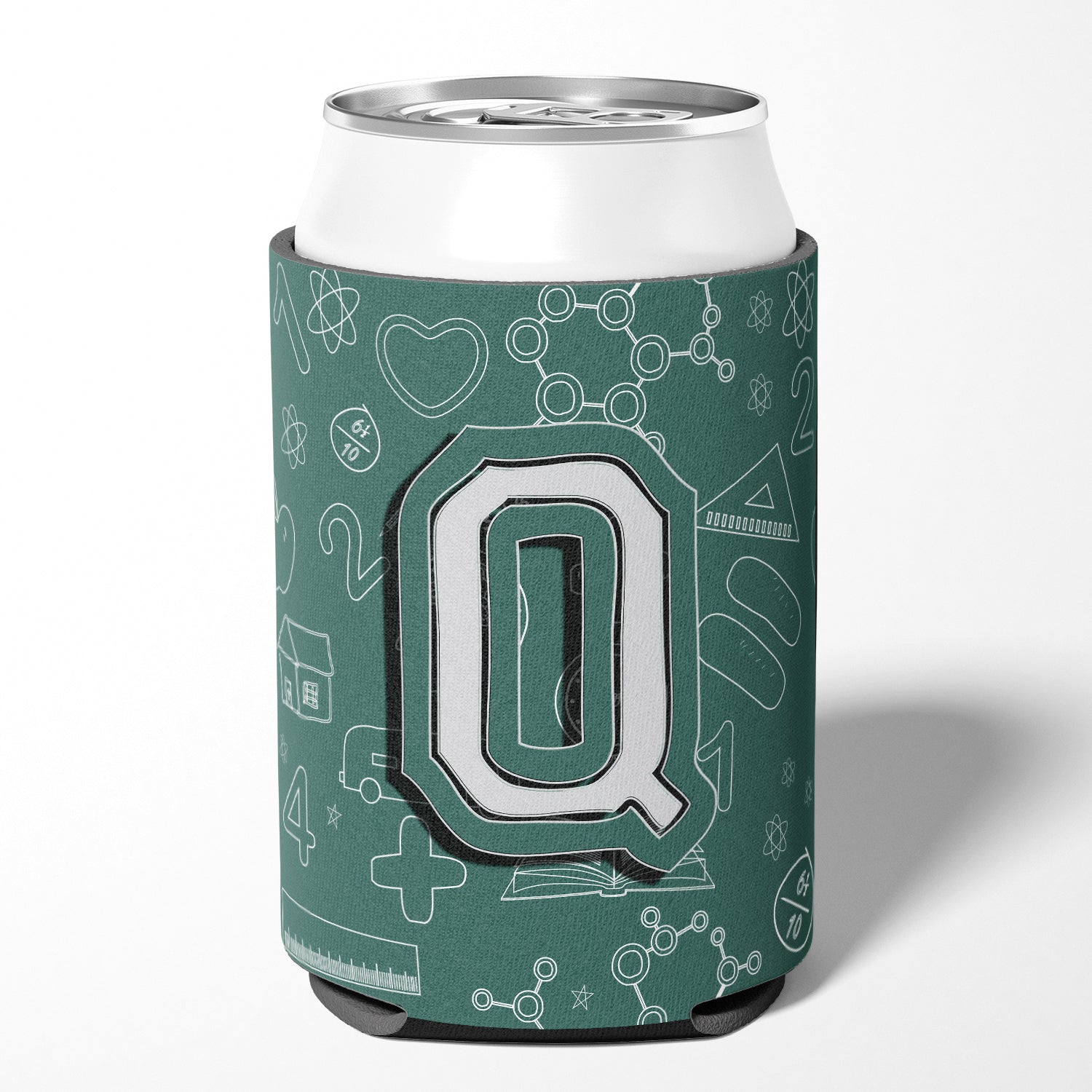 Letter Q Back to School Initial Can or Bottle Hugger CJ2010-QCC.