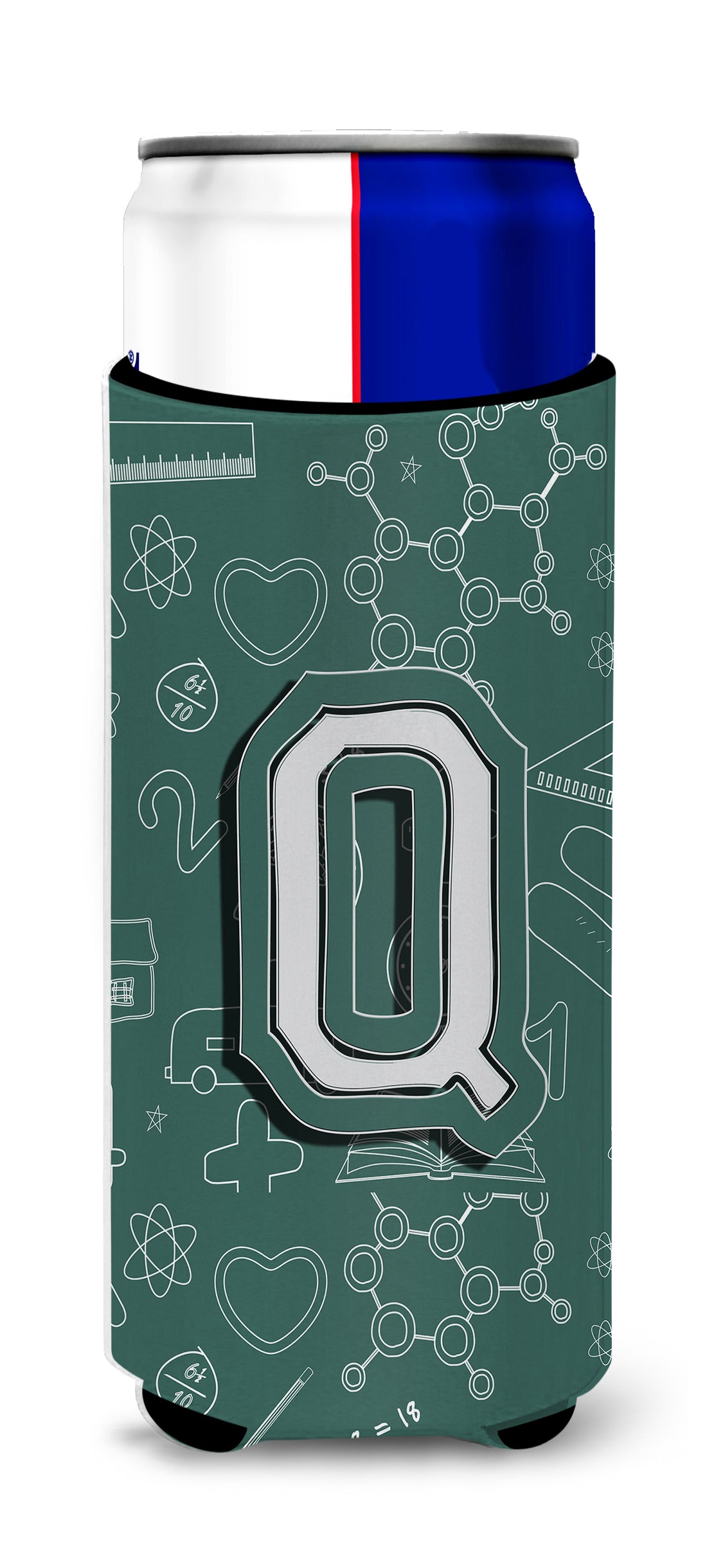 Letter Q Back to School Initial Ultra Beverage Insulators for slim cans CJ2010-QMUK