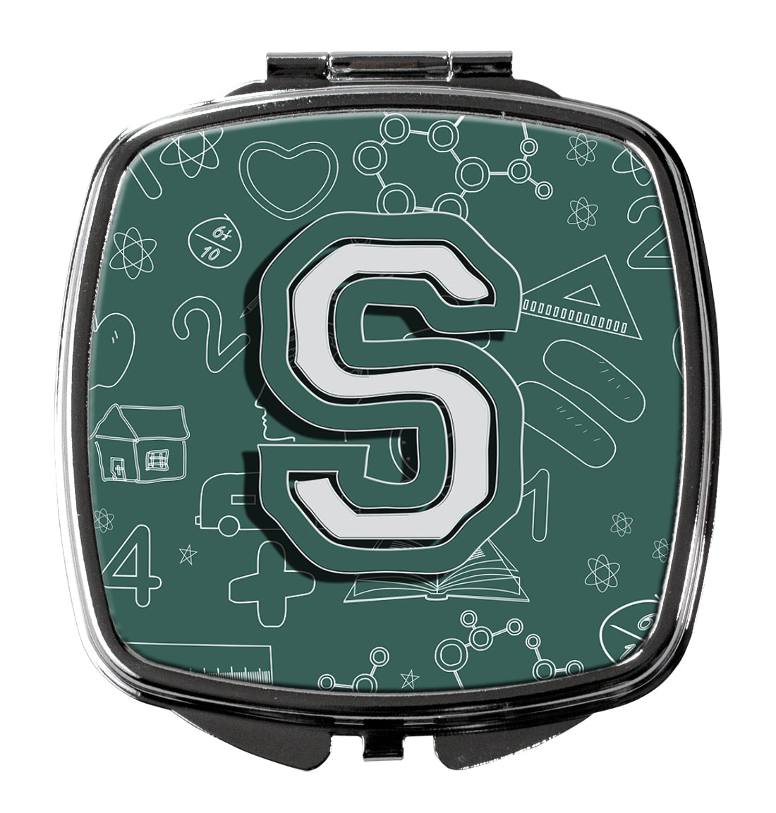 Letter S Back to School Initial Compact Mirror CJ2010-SSCM