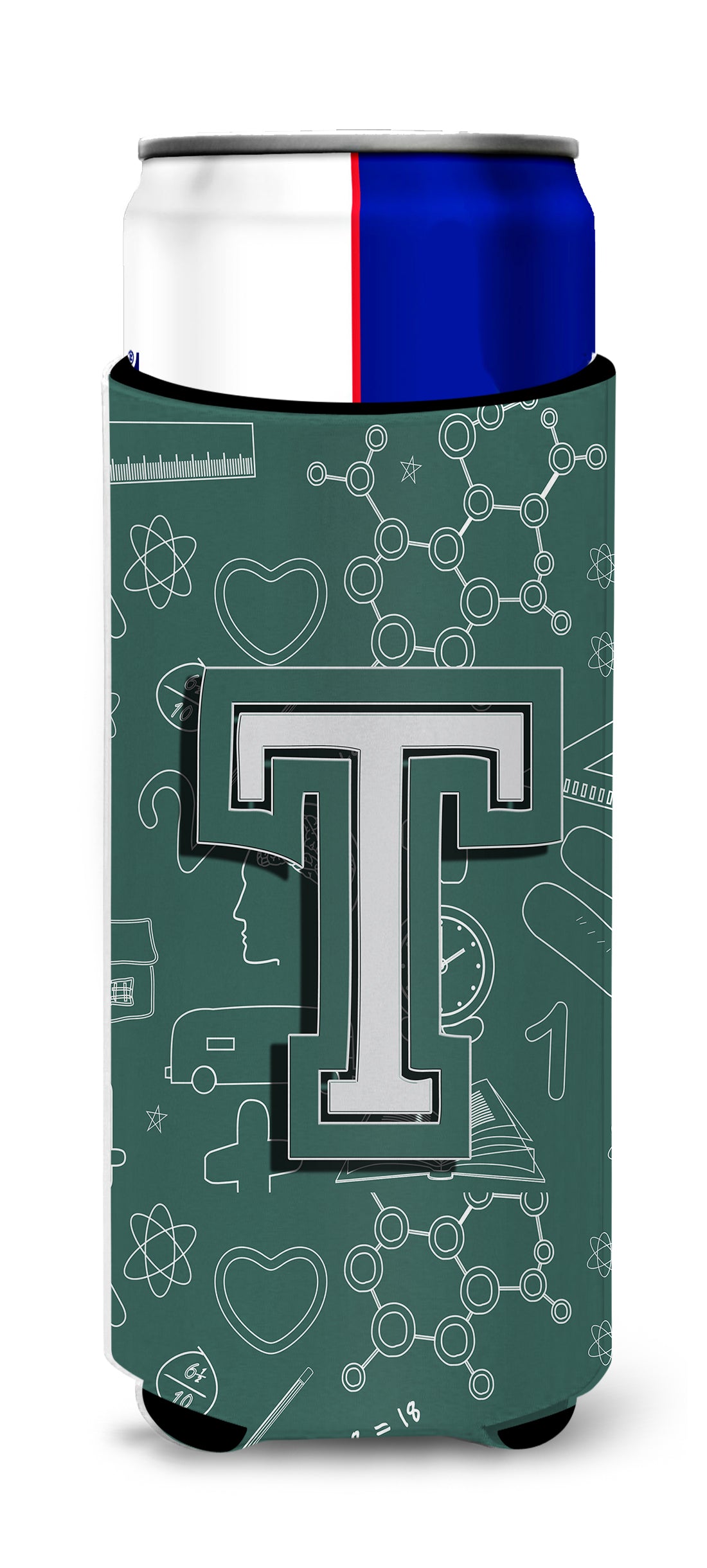 Letter T Back to School Initial Ultra Beverage Isolateurs pour canettes minces CJ2010-TMUK
