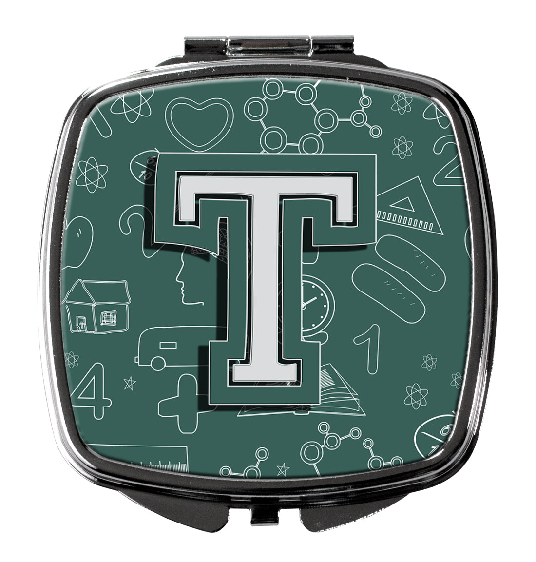 Letter T Back to School Initial Compact Mirror CJ2010-TSCM  the-store.com.
