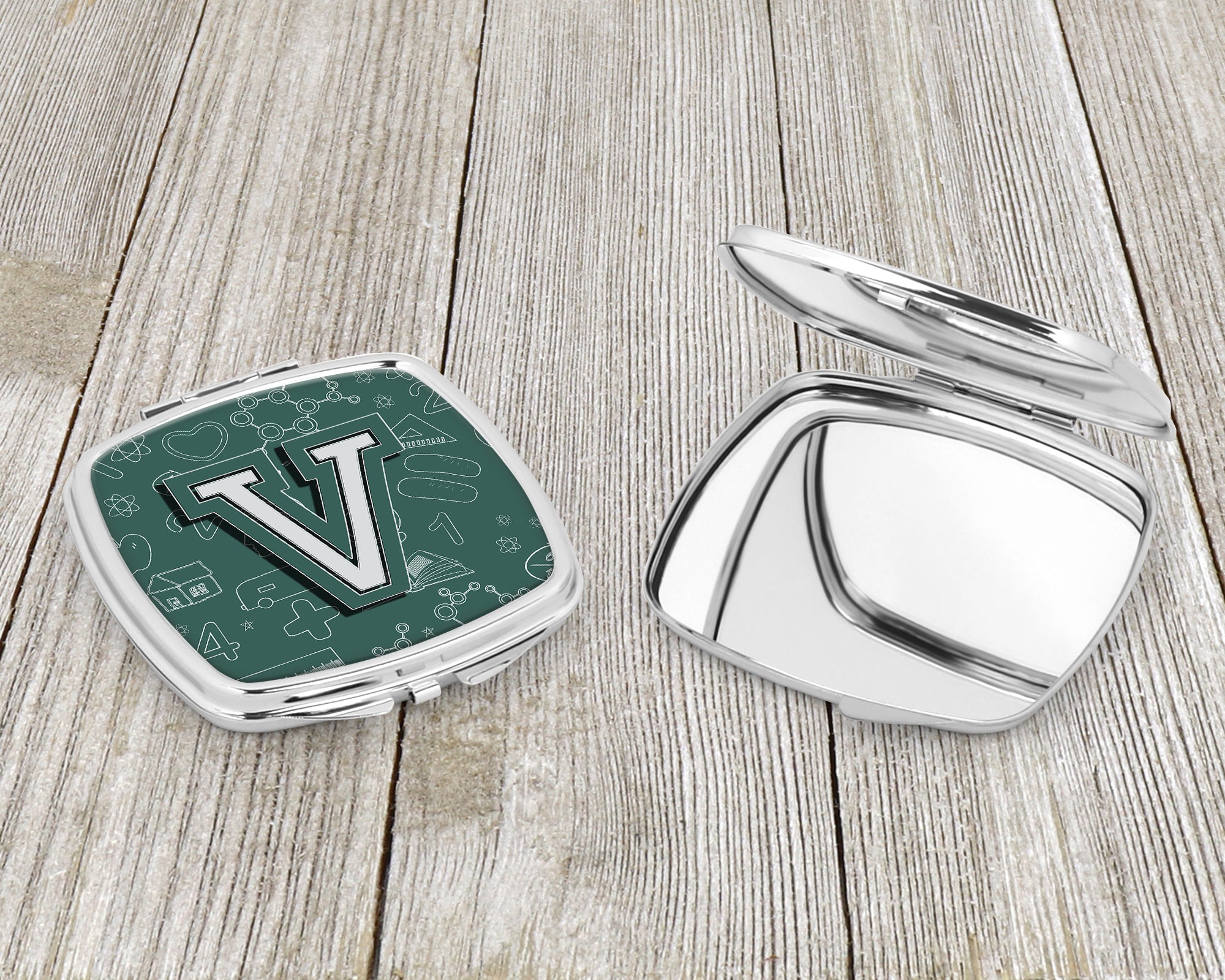 Letter V Back to School Initial Compact Mirror CJ2010-VSCM