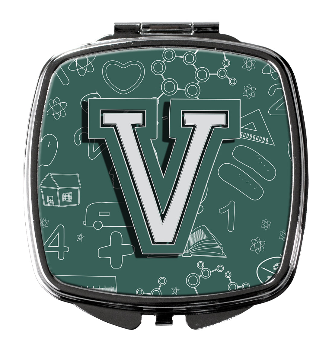 Letter V Back to School Initial Compact Mirror CJ2010-VSCM  the-store.com.