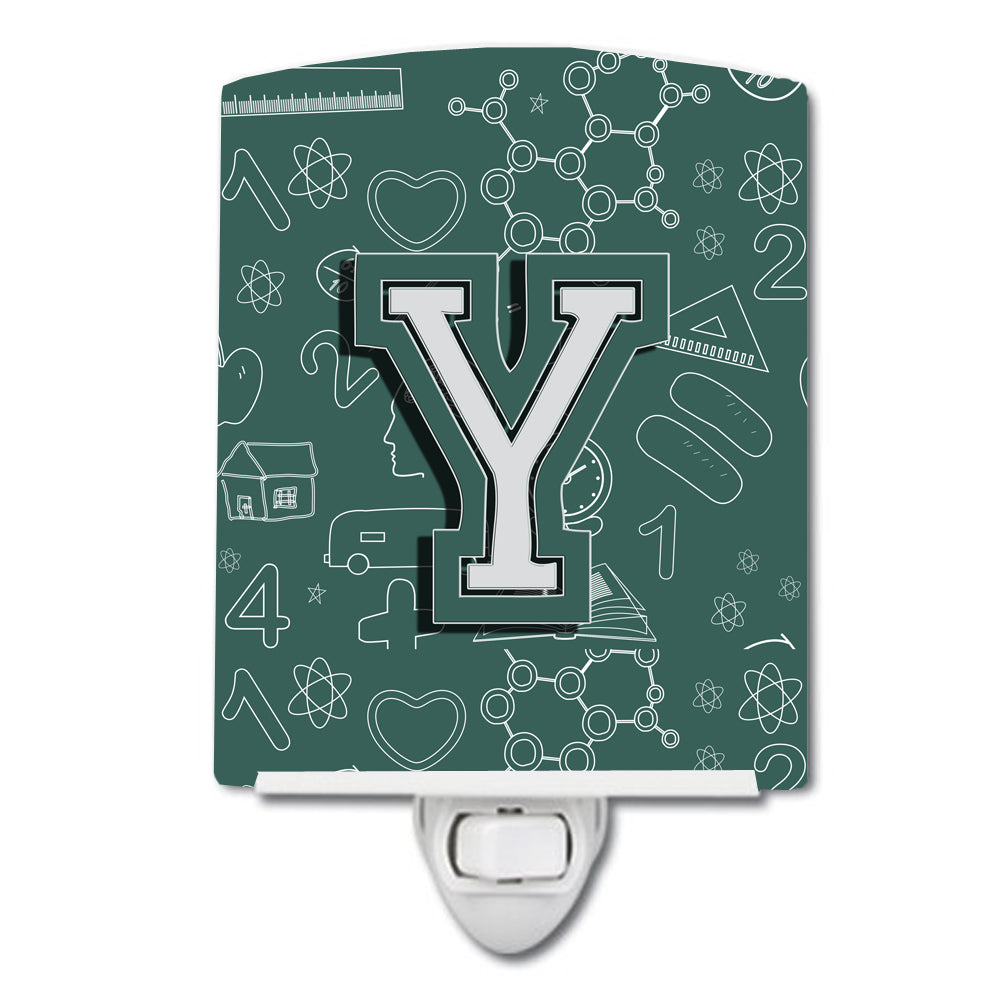 Letter Y Back to School Initial Ceramic Night Light CJ2010-YCNL - the-store.com