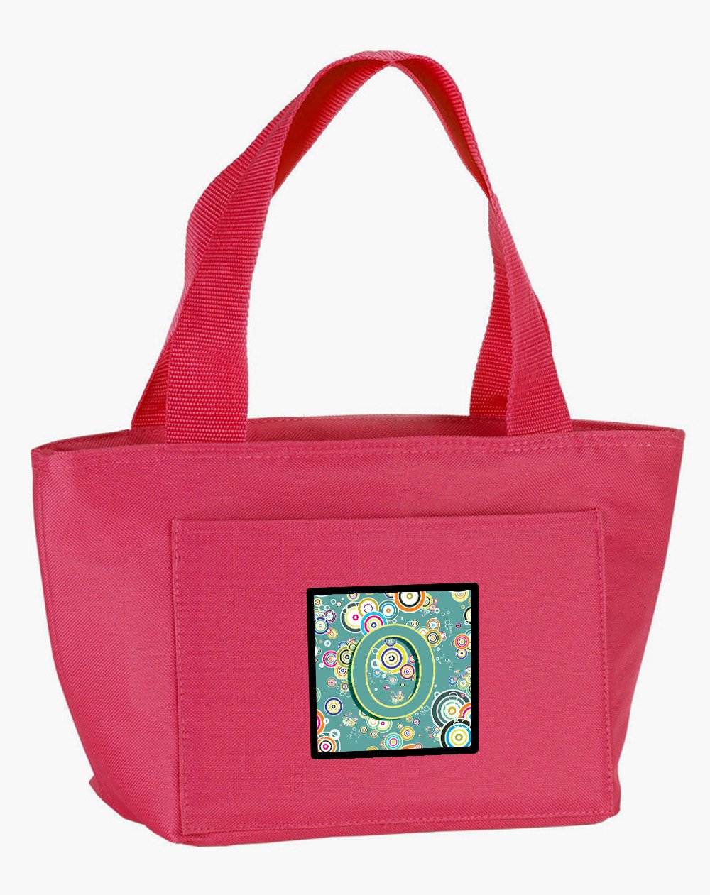 Letter O Circle Circle Teal Initial Alphabet Lunch Bag CJ2015-OPK-8808 by Caroline's Treasures