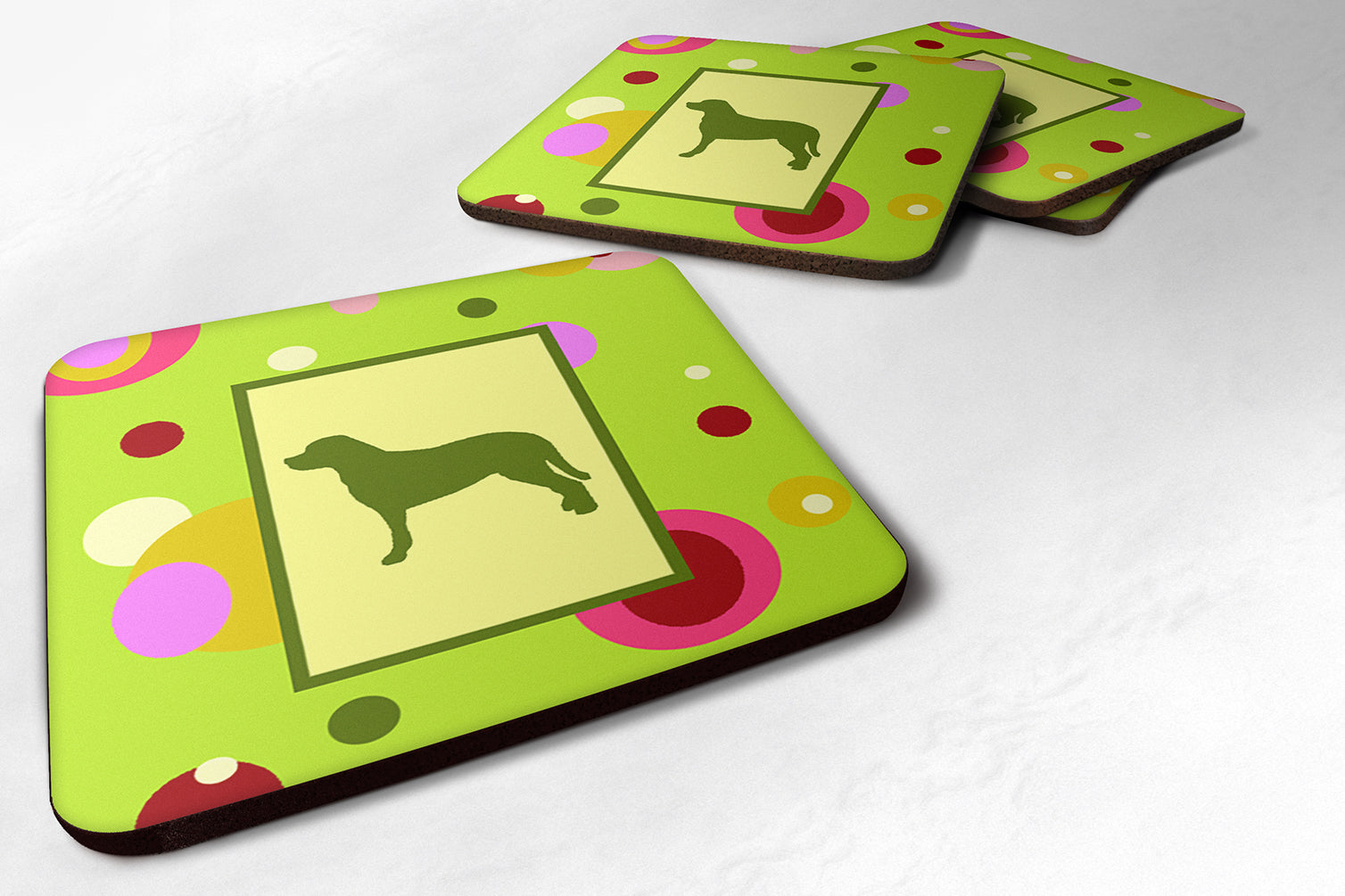Set of 4 Greater Swiss Mountain Dog Foam Coasters - the-store.com