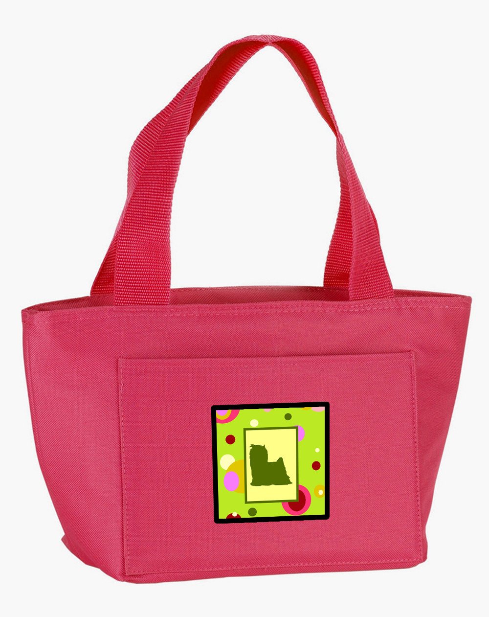 Lime Green Dots Yorkie Lunch Bag CK1084PK-8808 by Caroline&#39;s Treasures