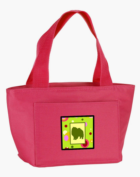 Lime Green Dots Keeshond Lunch Bag CK1137PK-8808 by Caroline's Treasures