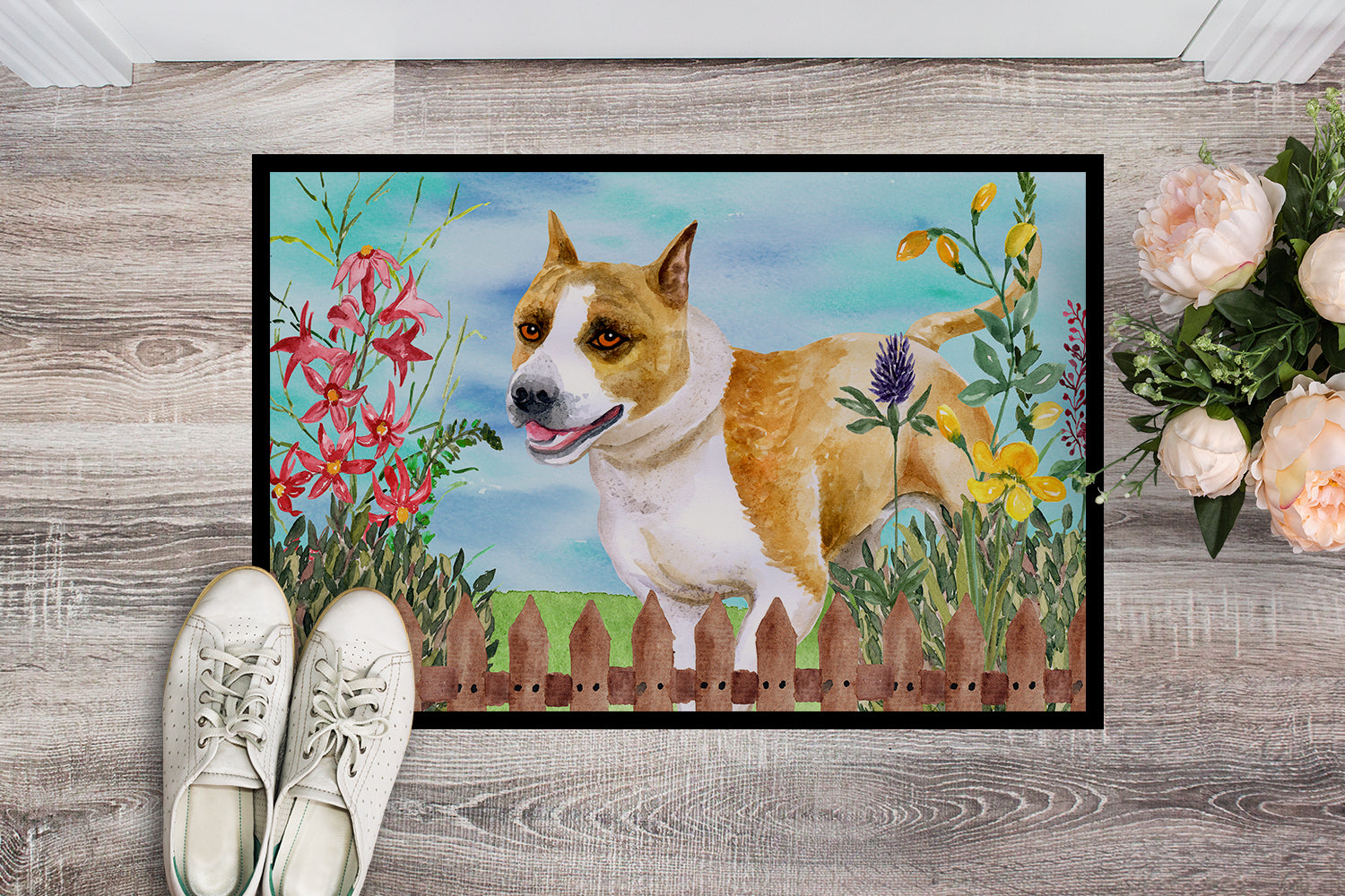 American Staffordshire Spring Indoor or Outdoor Mat 18x27 CK1206MAT - the-store.com