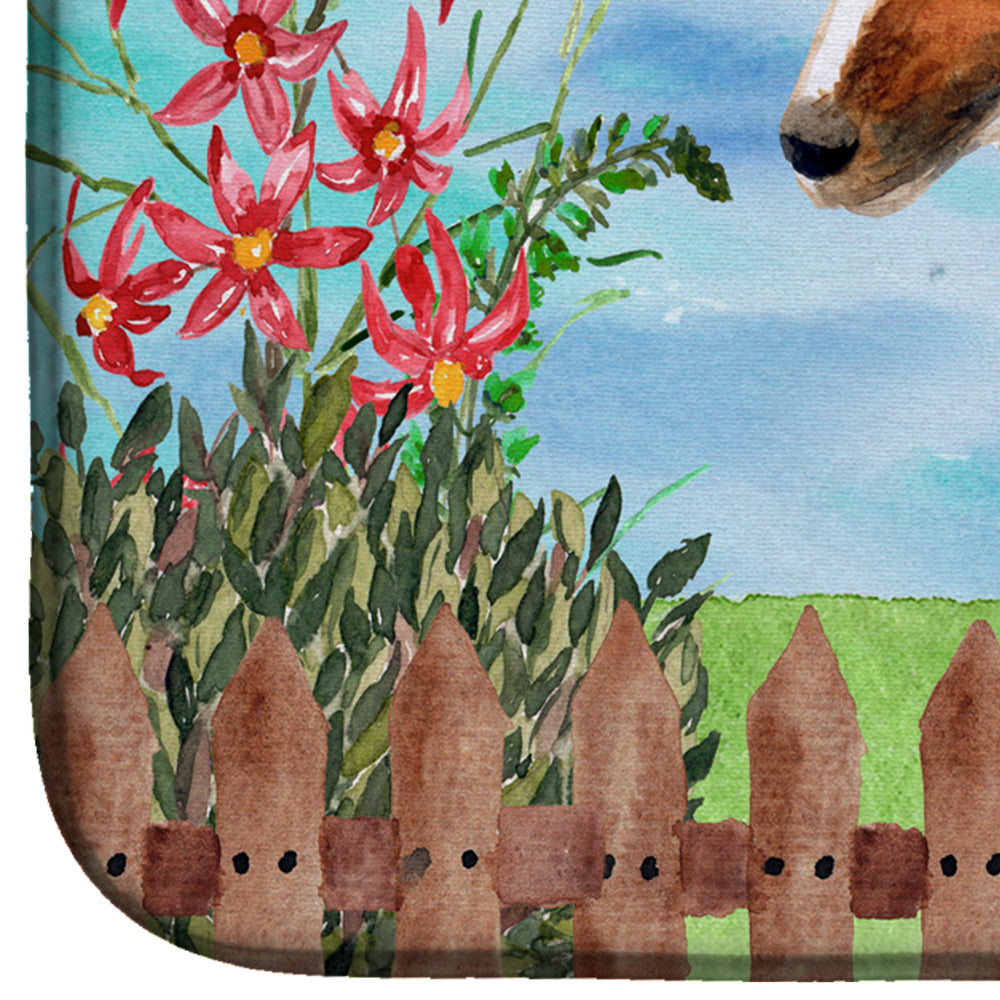 Smooth Fox Terrier Spring Dish Drying Mat CK1209DDM  the-store.com.