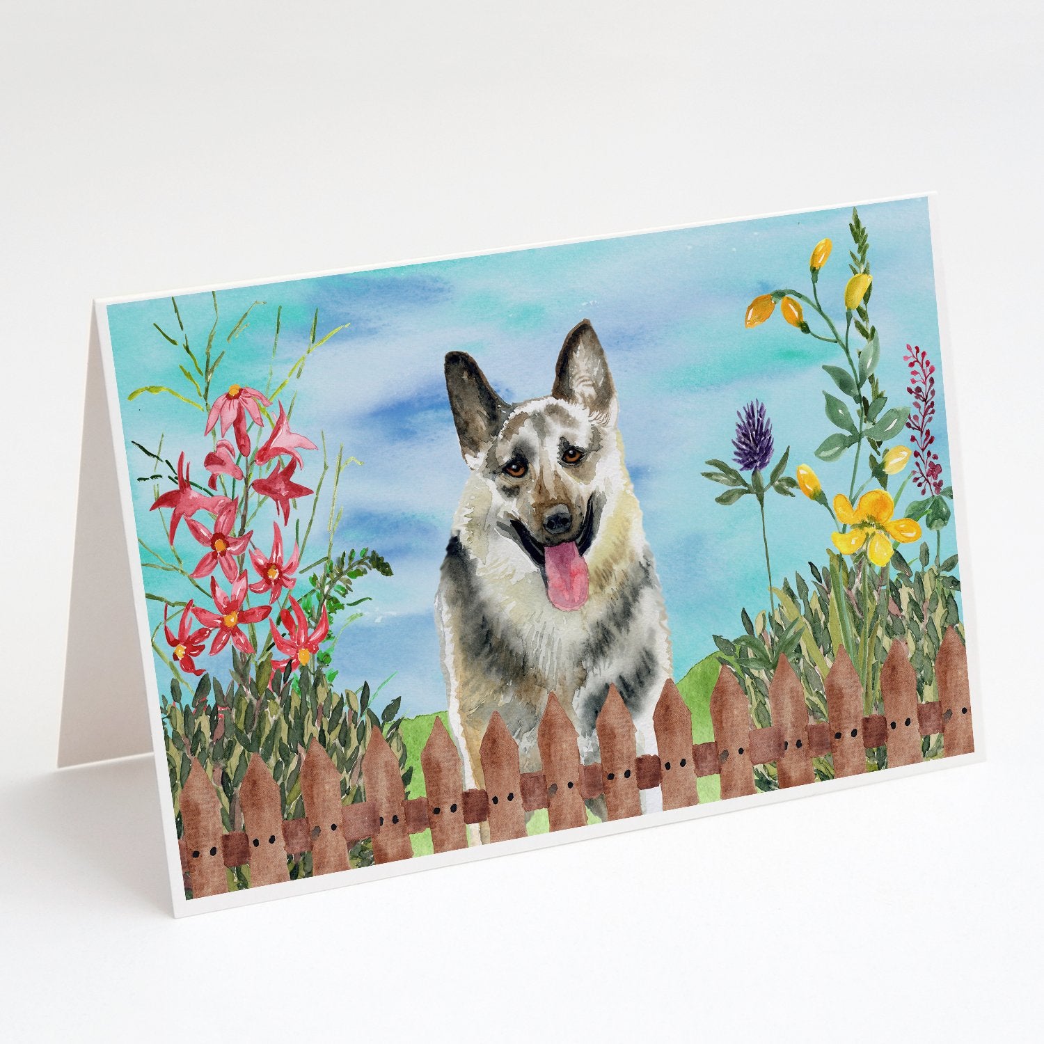 Buy this East-European Shepherd Spring Greeting Cards and Envelopes Pack of 8