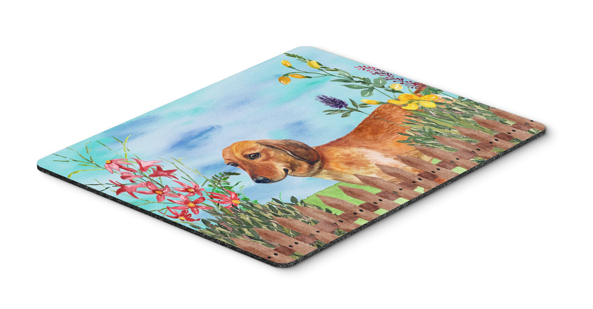 Dachshund Spring Mouse Pad, Hot Pad or Trivet CK1214MP by Caroline&#39;s Treasures