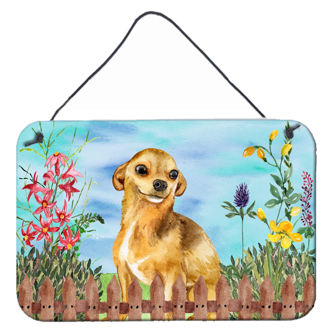 Chihuahua Spring Wall or Door Hanging Prints CK1220DS812 by Caroline&#39;s Treasures