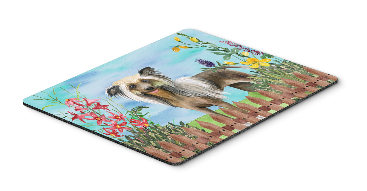 Chinese Crested Spring Mouse Pad, Hot Pad or Trivet CK1221MP by Caroline&#39;s Treasures