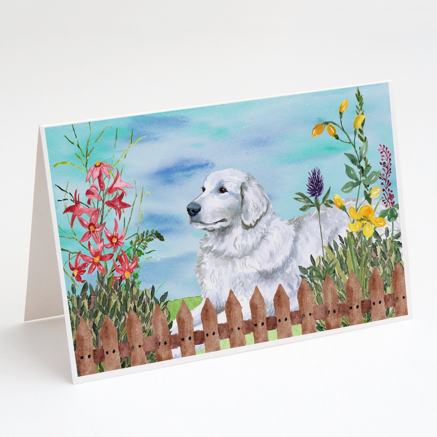 Buy this Maremma Sheepdog Spring Greeting Cards and Envelopes Pack of 8