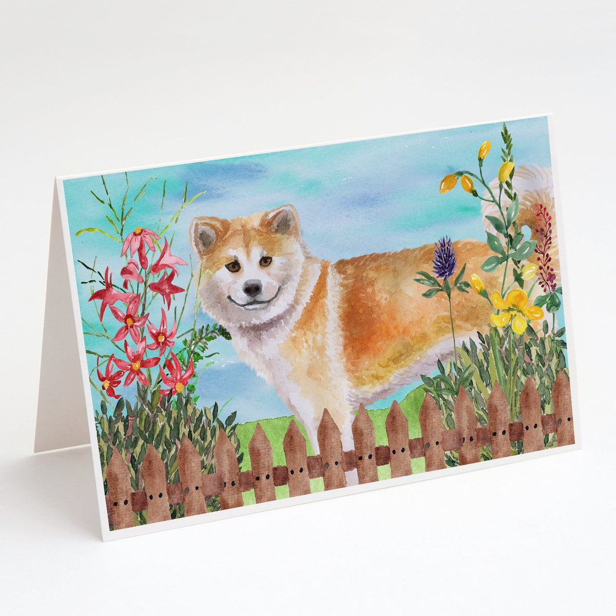 Buy this Shiba Inu Spring Greeting Cards and Envelopes Pack of 8