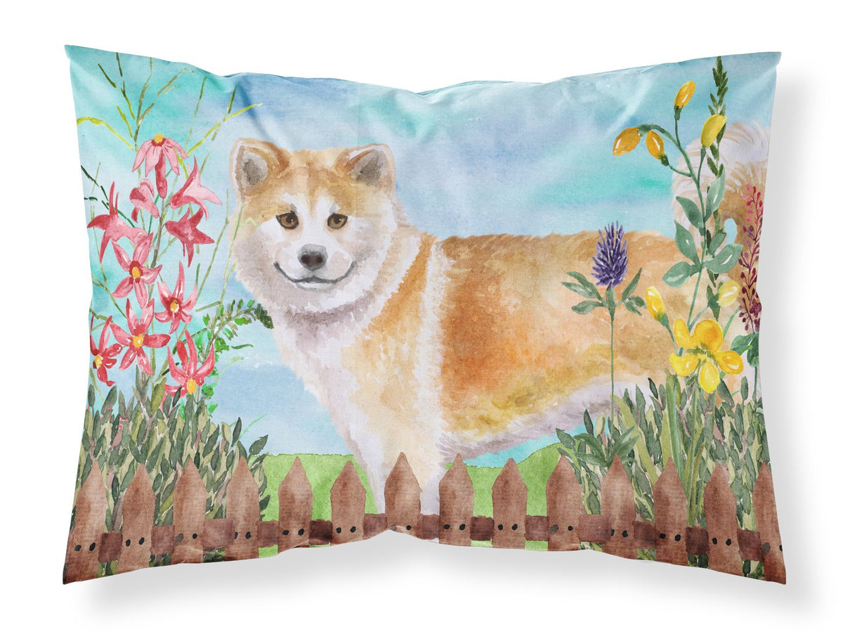 Shiba Inu Spring Fabric Standard Pillowcase CK1240PILLOWCASE by Caroline&#39;s Treasures