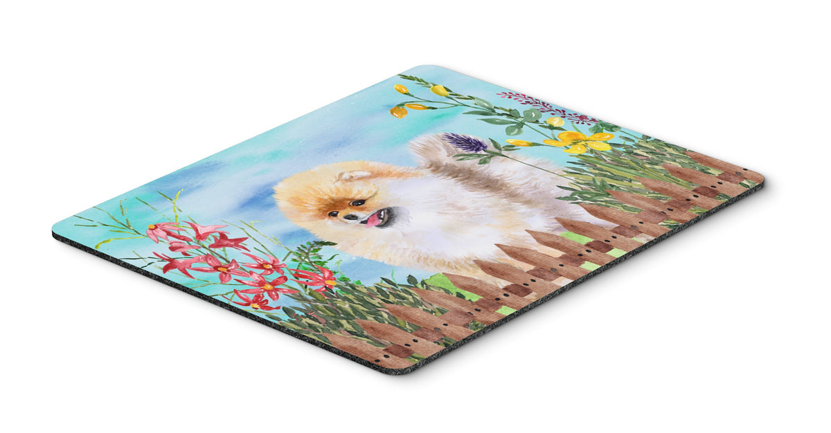 Pomeranian Spring Mouse Pad, Hot Pad or Trivet CK1244MP by Caroline&#39;s Treasures