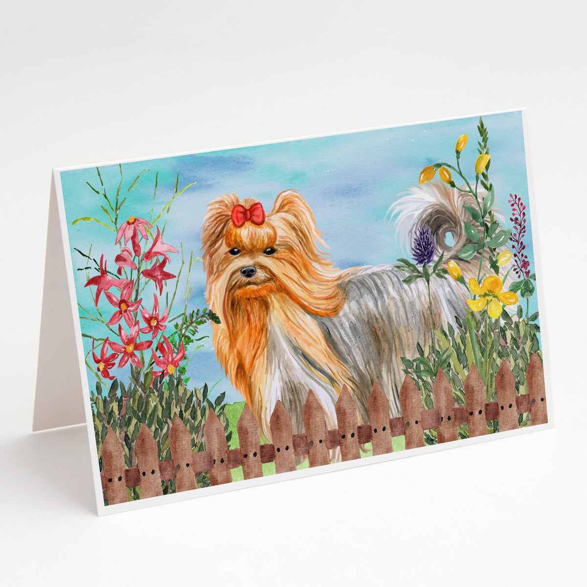 Buy this Yorkshire Terrier Spring Greeting Cards and Envelopes Pack of 8