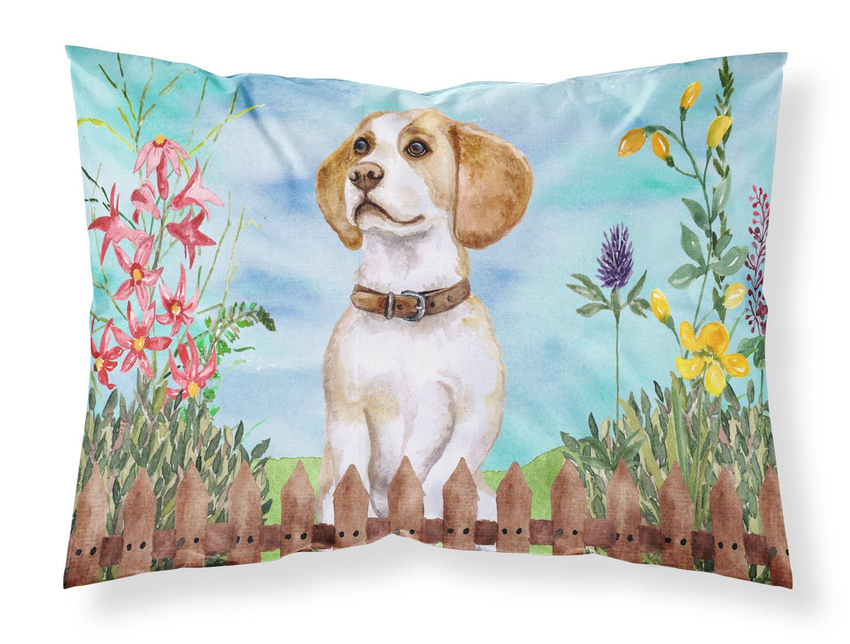 Beagle Spring Fabric Standard Pillowcase CK1248PILLOWCASE by Caroline&#39;s Treasures