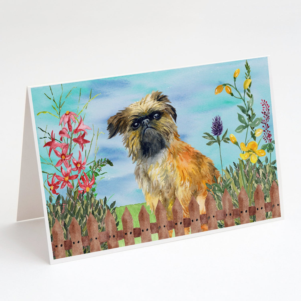 Buy this Brussels Griffon Spring Greeting Cards and Envelopes Pack of 8