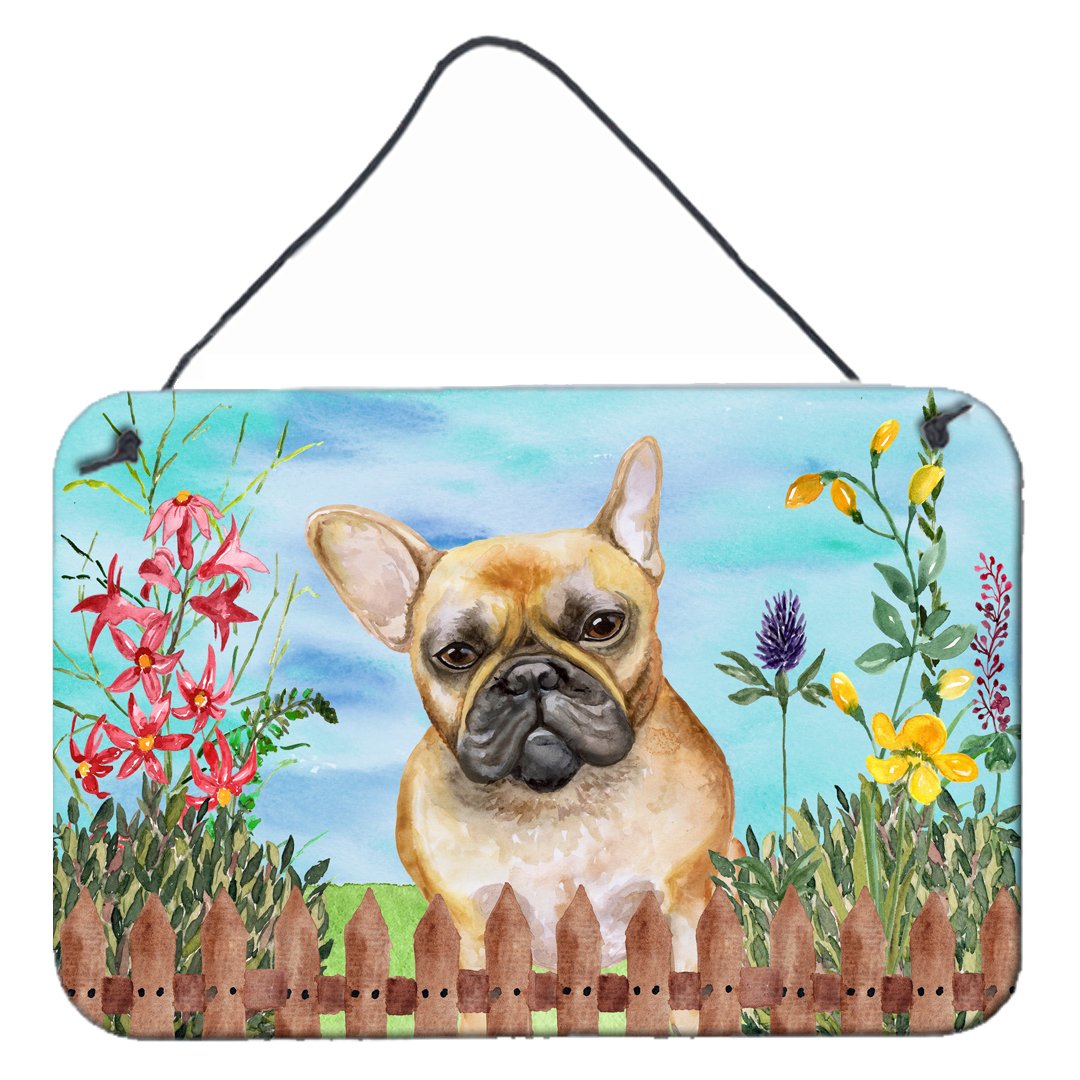 French Bulldog Spring Wall or Door Hanging Prints CK1250DS812 by Caroline&#39;s Treasures