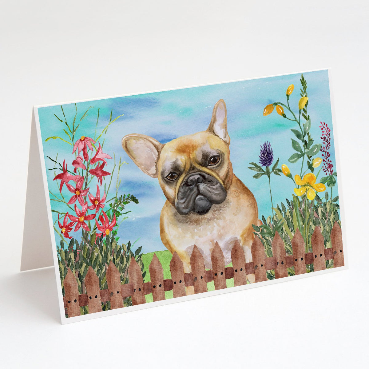 Buy this French Bulldog Spring Greeting Cards and Envelopes Pack of 8