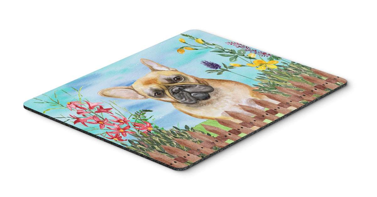 French Bulldog Spring Mouse Pad, Hot Pad or Trivet CK1250MP by Caroline&#39;s Treasures