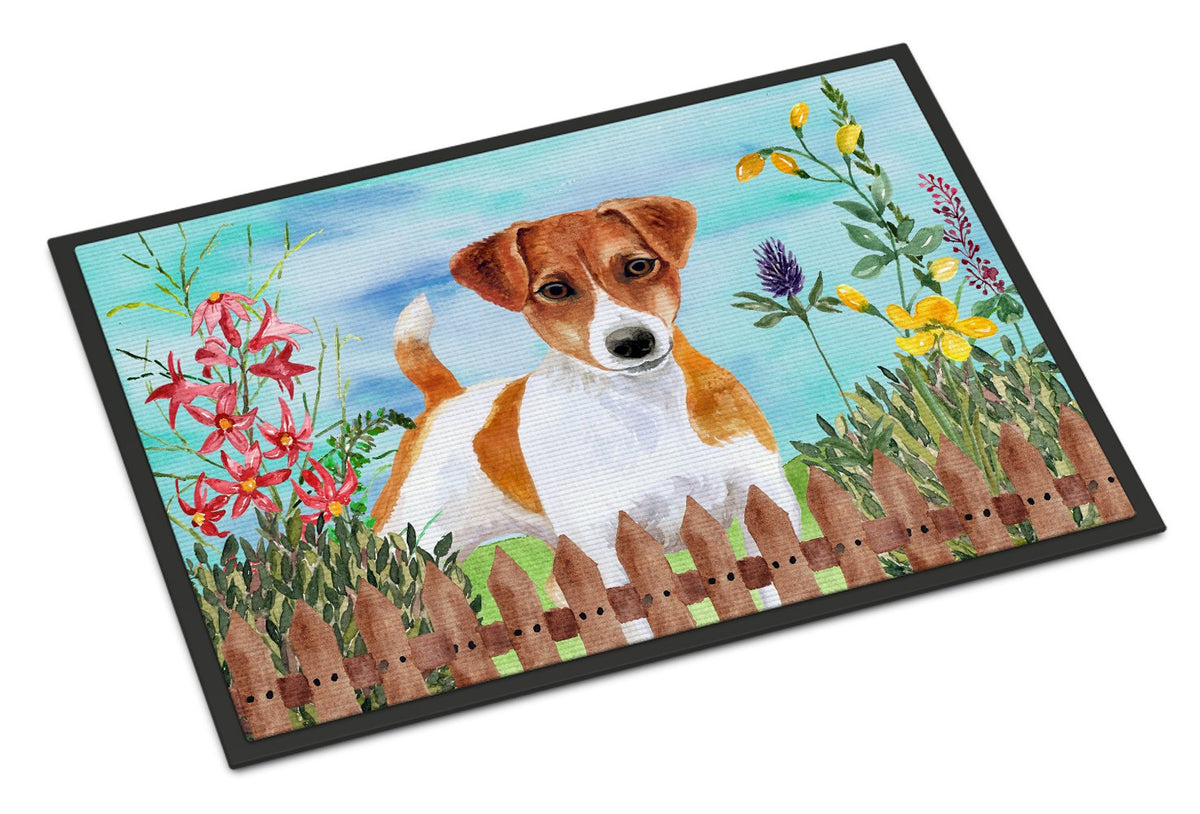 Jack Russell Terrier Spring Indoor or Outdoor Mat 24x36 CK1251JMAT by Caroline&#39;s Treasures