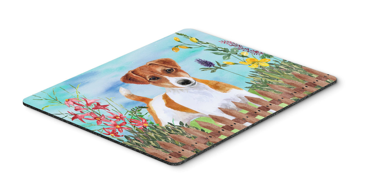 Jack Russell Terrier Spring Mouse Pad, Hot Pad or Trivet CK1251MP by Caroline&#39;s Treasures