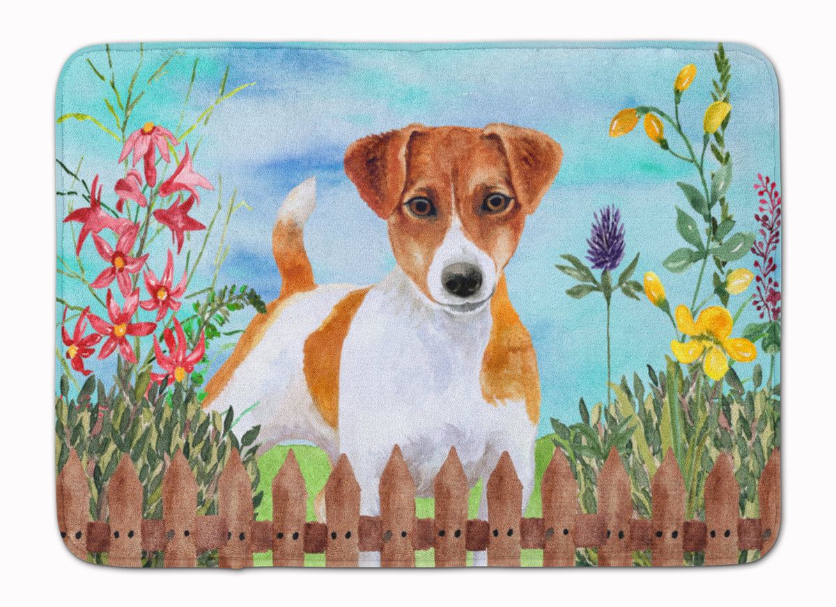 Jack Russell Terrier Spring Machine Washable Memory Foam Mat CK1251RUG - the-store.com