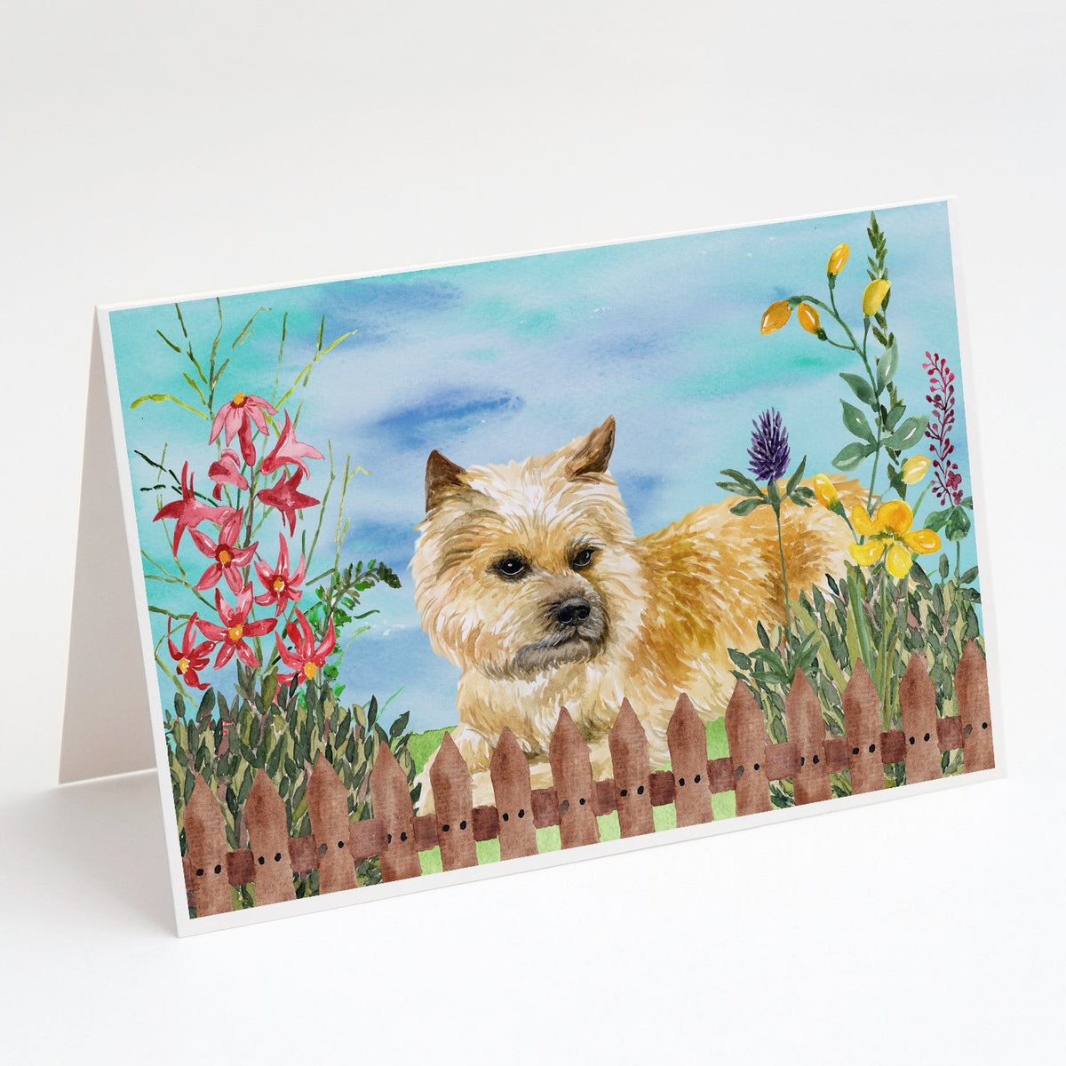 Buy this Cairn Terrier Spring Greeting Cards and Envelopes Pack of 8