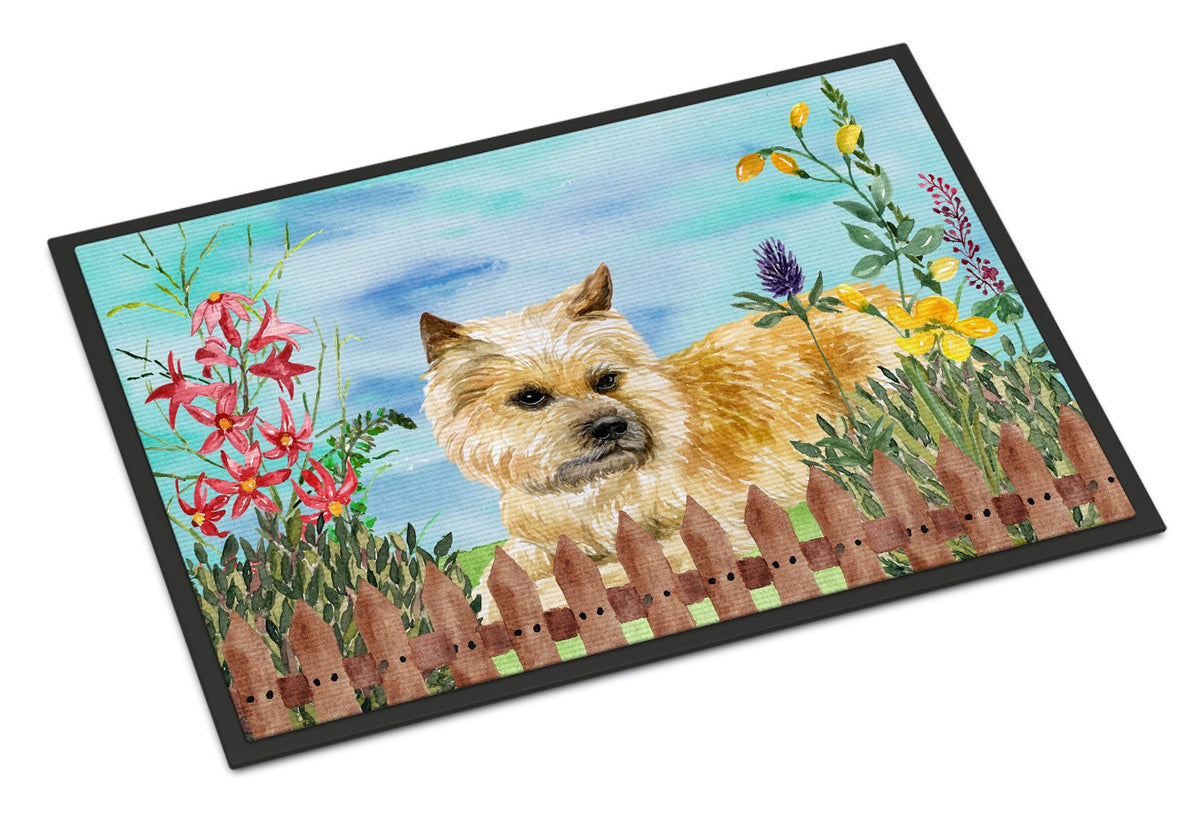 Cairn Terrier Spring Indoor or Outdoor Mat 24x36 CK1252JMAT by Caroline&#39;s Treasures