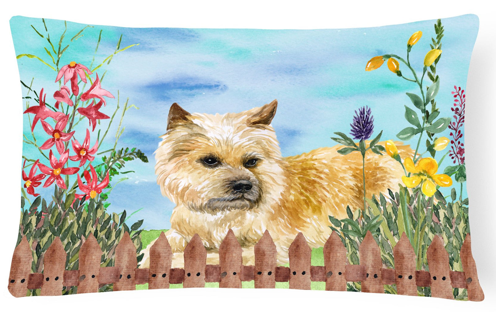 Cairn Terrier Spring Canvas Fabric Decorative Pillow CK1252PW1216 by Caroline's Treasures