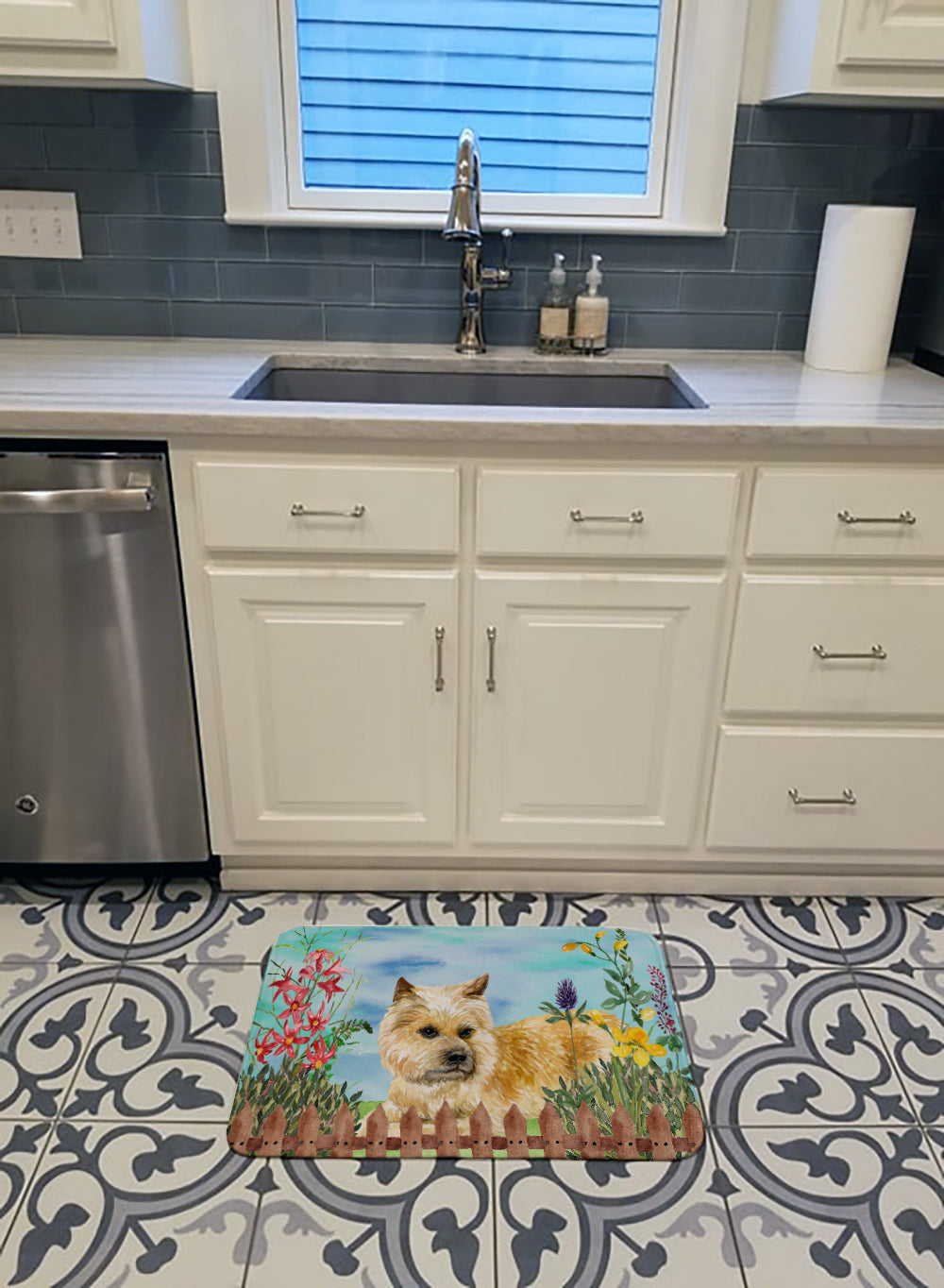 Cairn Terrier Spring Machine Washable Memory Foam Mat CK1252RUG - the-store.com