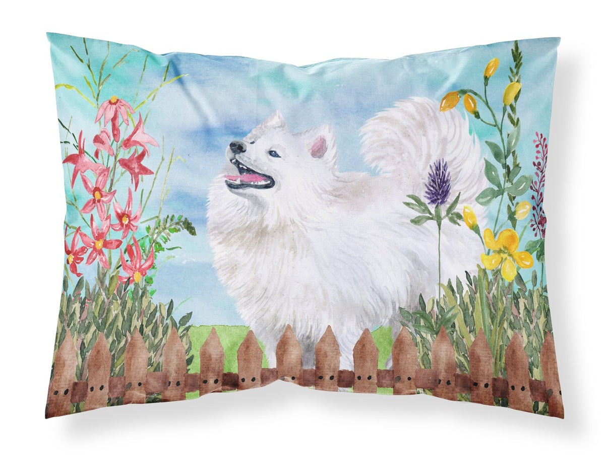 Samoyed Spring Fabric Standard Pillowcase CK1253PILLOWCASE by Caroline&#39;s Treasures