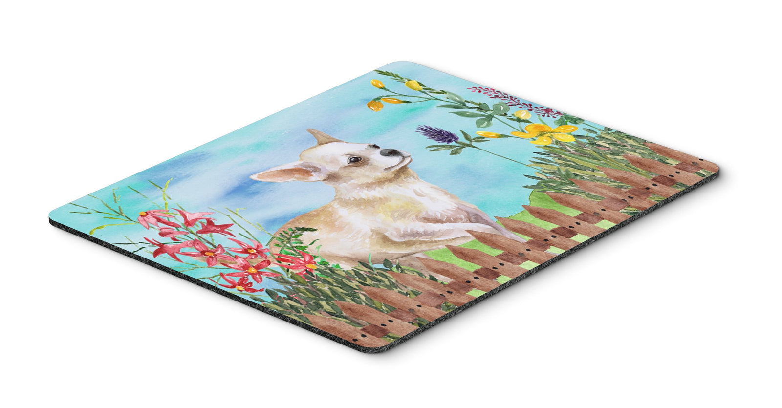 Chihuahua Leg up Spring Mouse Pad, Hot Pad or Trivet CK1259MP by Caroline's Treasures