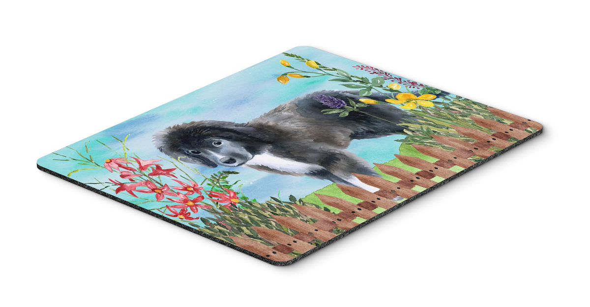 Newfoundland Puppy Spring Mouse Pad, Hot Pad or Trivet CK1261MP by Caroline&#39;s Treasures
