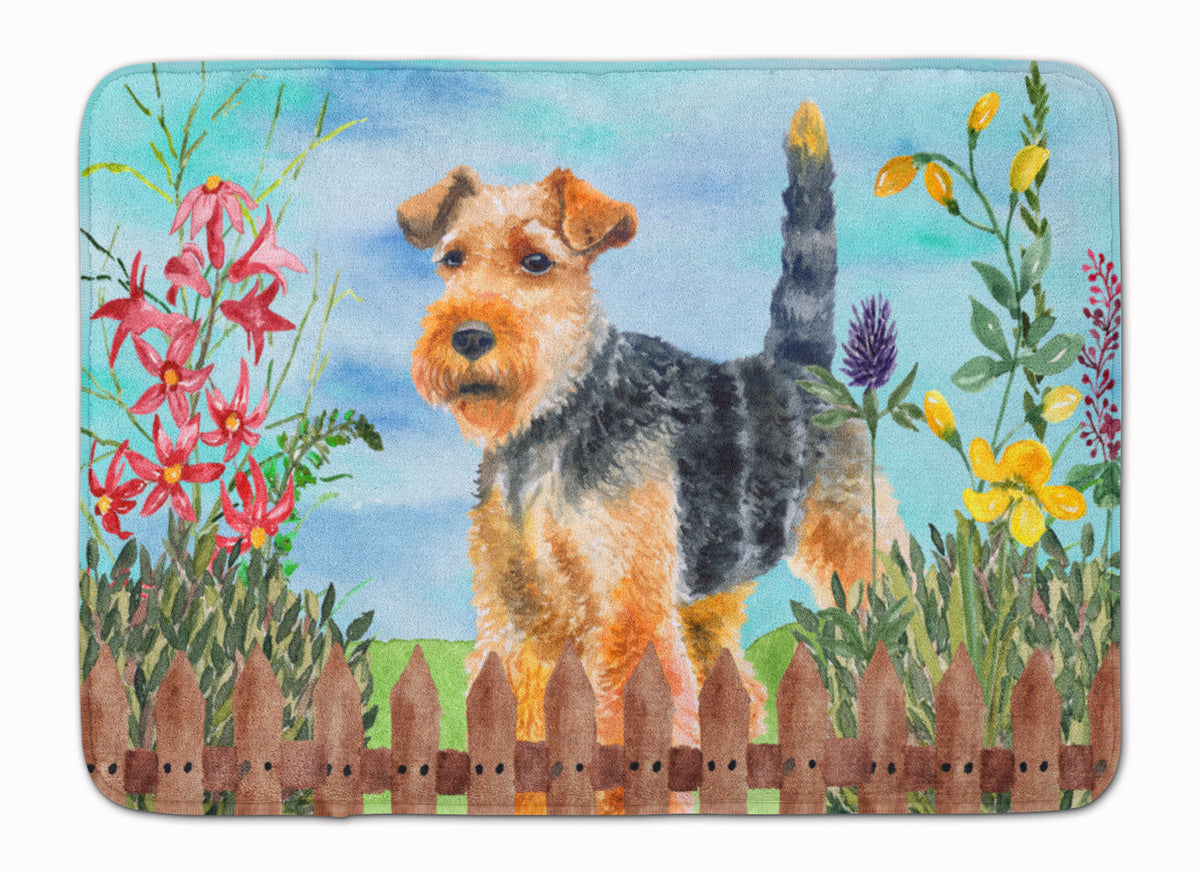 Welsh Terrier Spring Machine Washable Memory Foam Mat CK1262RUG - the-store.com