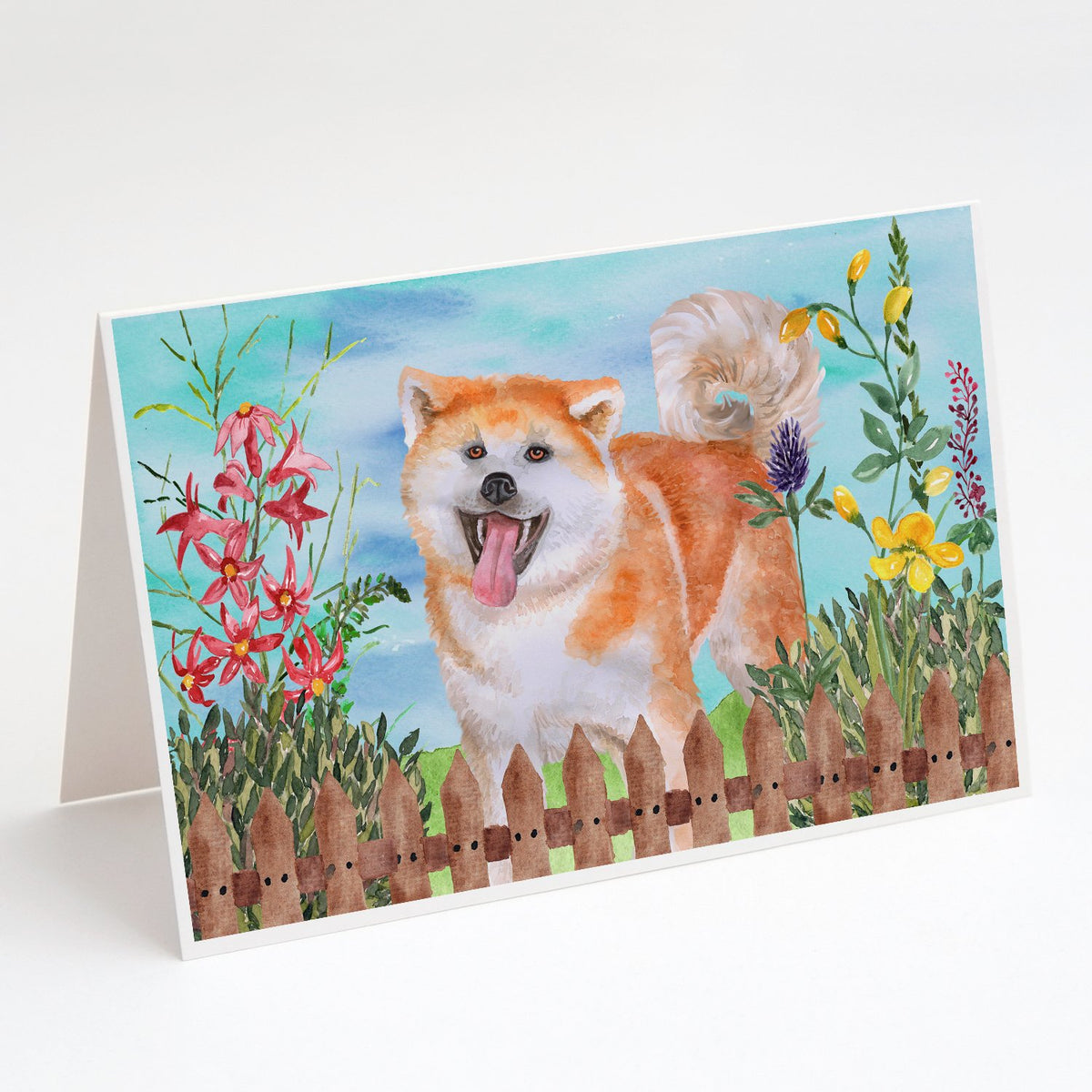 Buy this Akita Spring Greeting Cards and Envelopes Pack of 8