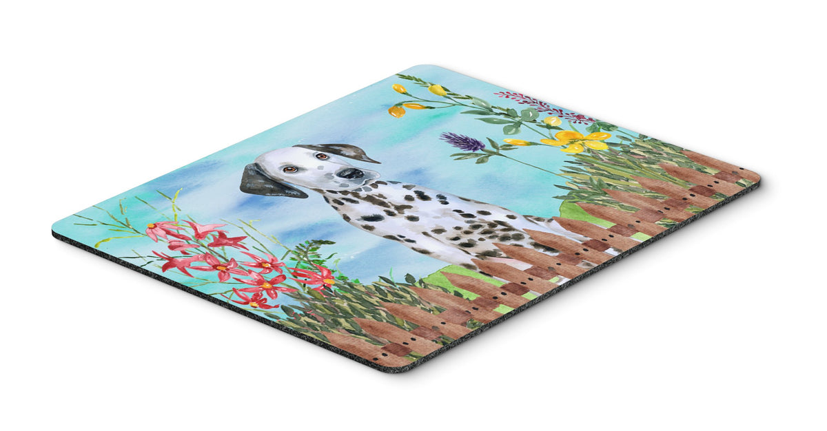Dalmatian Puppy Spring Mouse Pad, Hot Pad or Trivet CK1270MP by Caroline&#39;s Treasures