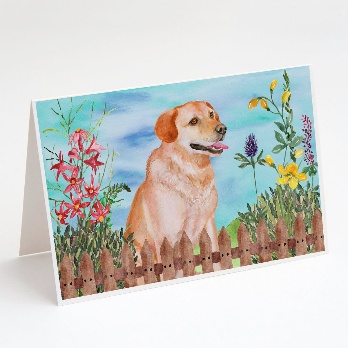 Buy this Labrador Retriever Spring Greeting Cards and Envelopes Pack of 8