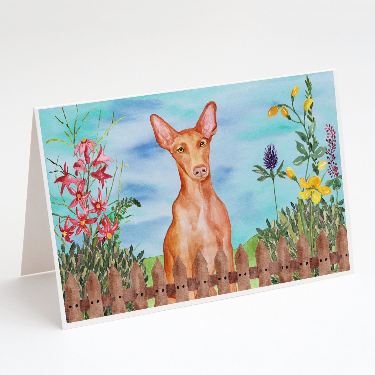 Buy this Pharaoh Hound Spring Greeting Cards and Envelopes Pack of 8