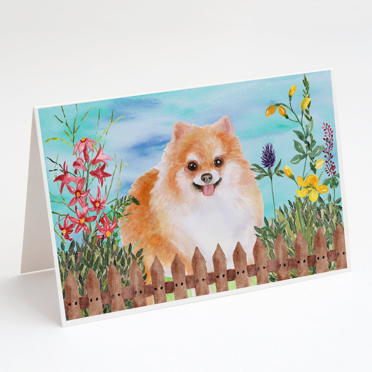 Buy this Pomeranian #2 Spring Greeting Cards and Envelopes Pack of 8