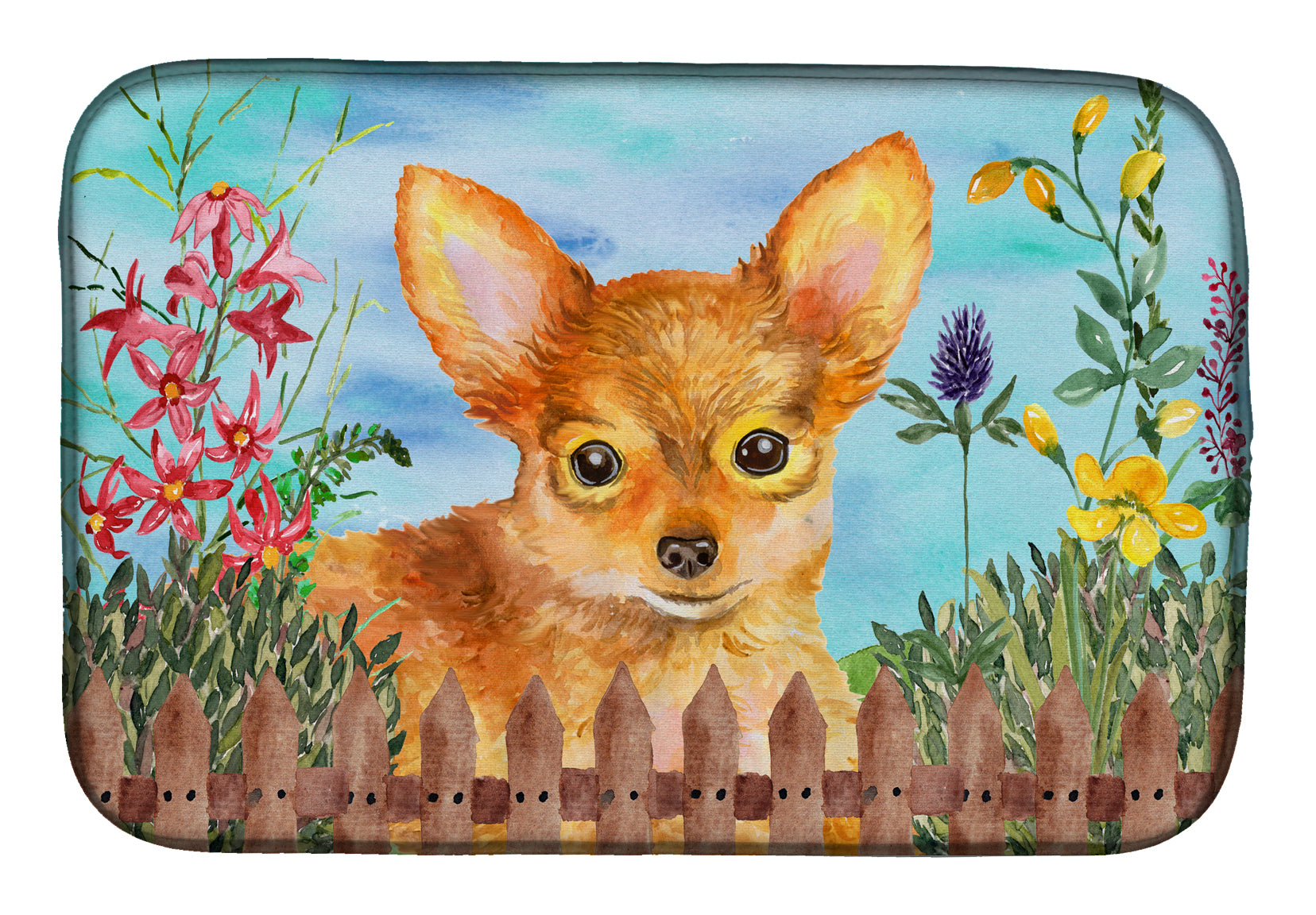Toy Terrier Spring Dish Drying Mat CK1284DDM  the-store.com.