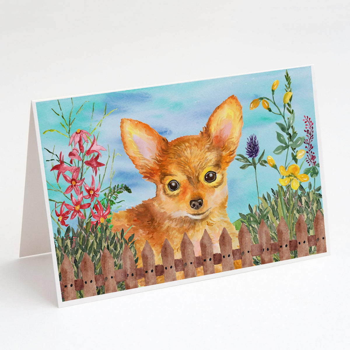 Buy this Toy Terrier Spring Greeting Cards and Envelopes Pack of 8